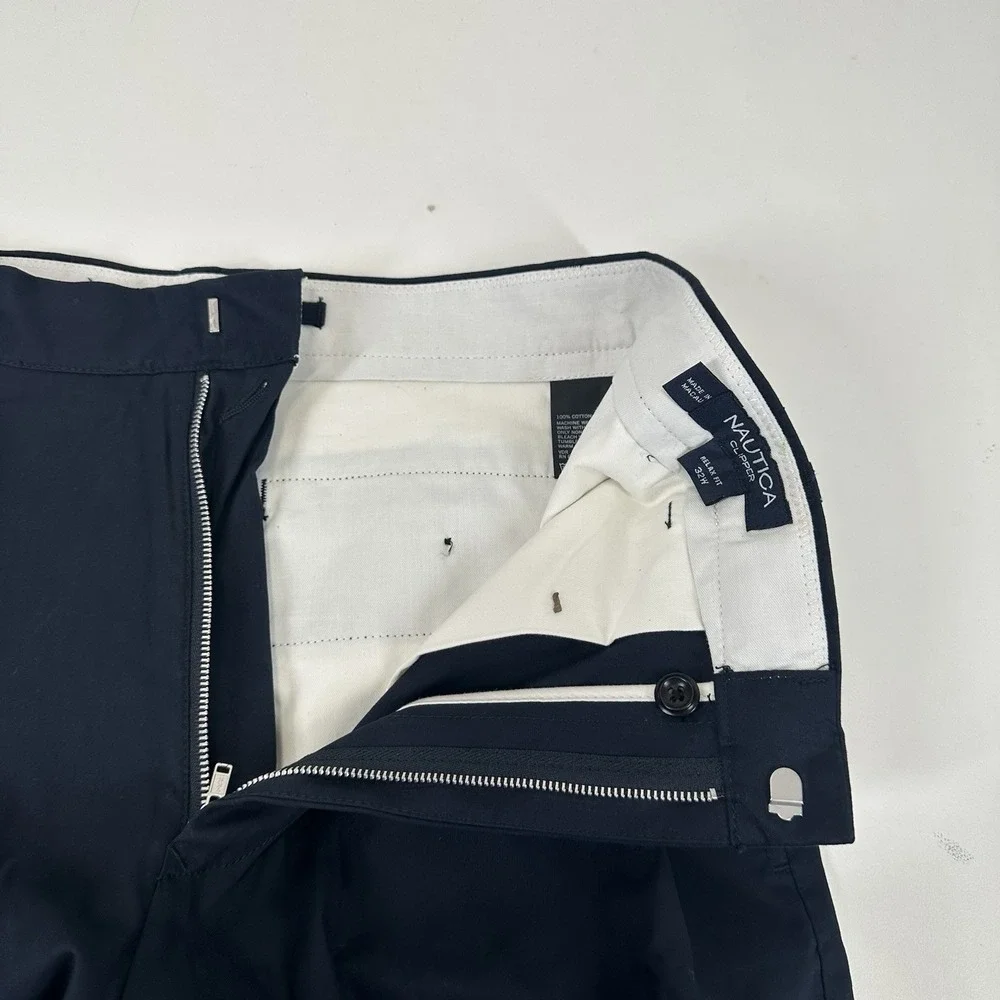 Nautica Clipper Men's Navy Chino‎ Shorts 10